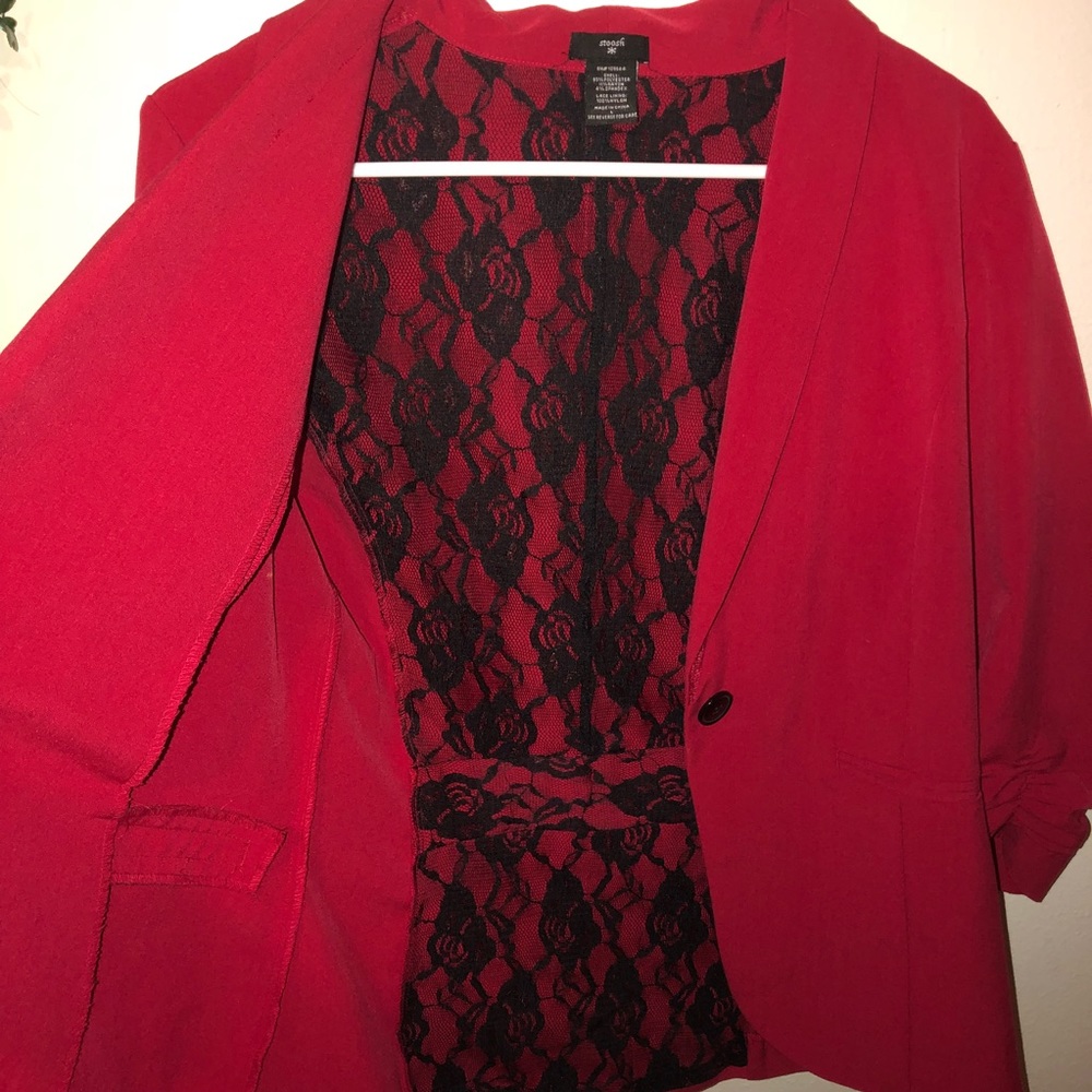 Stoosh•Blazer With Lace Detail NWOT